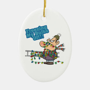 Adorno De Cerámica paro mis bombillas de luz navideña personalizado g