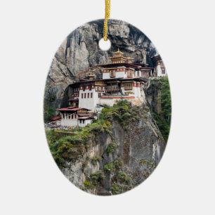 Adorno De Cerámica Paro Taktsang: El monasterio nido del tigre - Butá