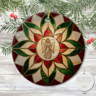 Adorno De Cerámica Parol de Ángel Inspirado en Capiz
