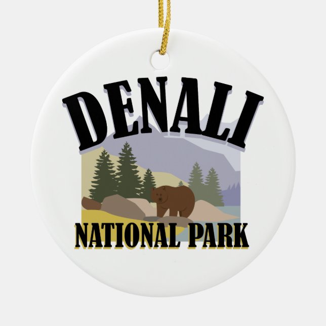 Adorno De Cerámica Parque de Denali (Frente)