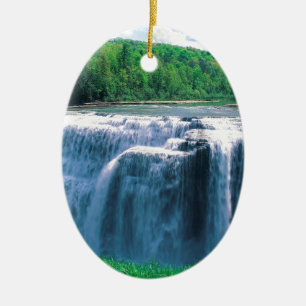 Adorno De Cerámica Parque de estado de Letchworth de la cascada Nueva