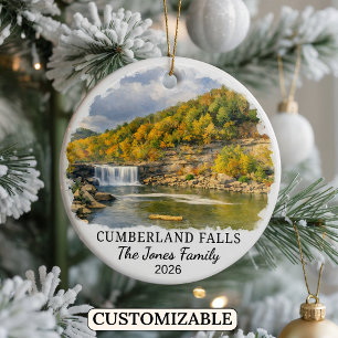 Adorno De Cerámica Parque Estatal Personalizado Cumberland Falls, Ken