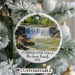 Adorno De Cerámica Parque Estatal Personalizado Cumberland Falls, Ken