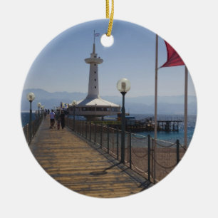 Adorno De Cerámica Parque marino subacuático, torre de observación