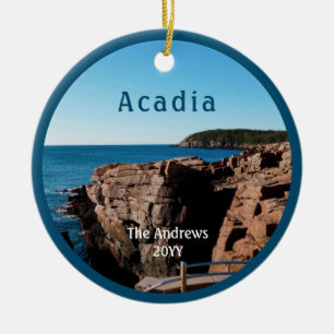 Adorno De Cerámica Parque nacional Acadia Thunder Hole Maine