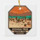 Adorno De Cerámica Parque nacional árbol Joshua Turquía cierra dunas<br><div class="desc">Obra vectorial de Joshua Tree. El parque se llama así por los retorcidos árboles de Joshua,  el parque a lo largo del desierto de Colorado,  salpicado de cactus,  y el desierto de Mojave.</div>
