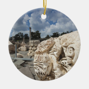Adorno De Cerámica Parque Nacional Beit She-An, ruinas de la época ro