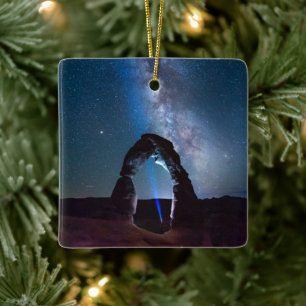 Adorno De Cerámica Parque Nacional de Arcos en la noche MOAB