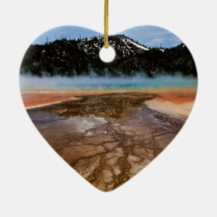 ADORNO DE CERÁMICA PARQUE NACIONAL DE YELLOWSTONE, PRISMÁTICO