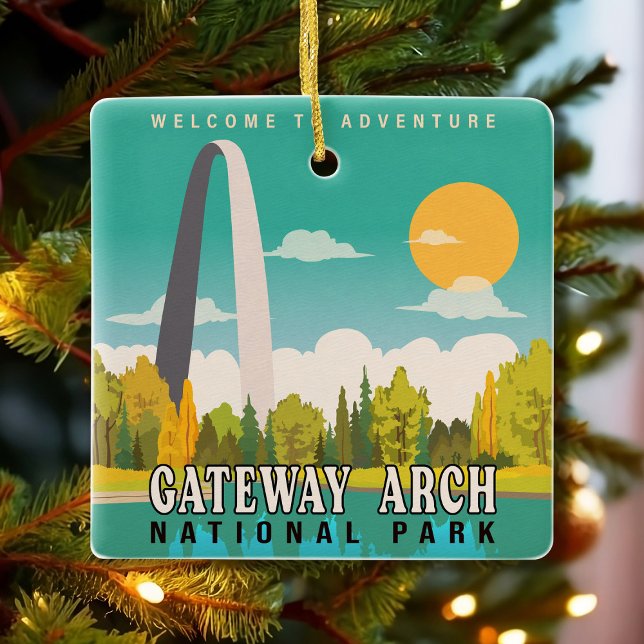 Adorno De Cerámica Parque nacional del Arco de Gateway - Missouri Sai (Subido por el creador)