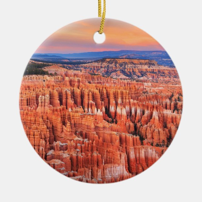 Adorno De Cerámica Parque nacional del Cañón Bryce Utah (Frente)