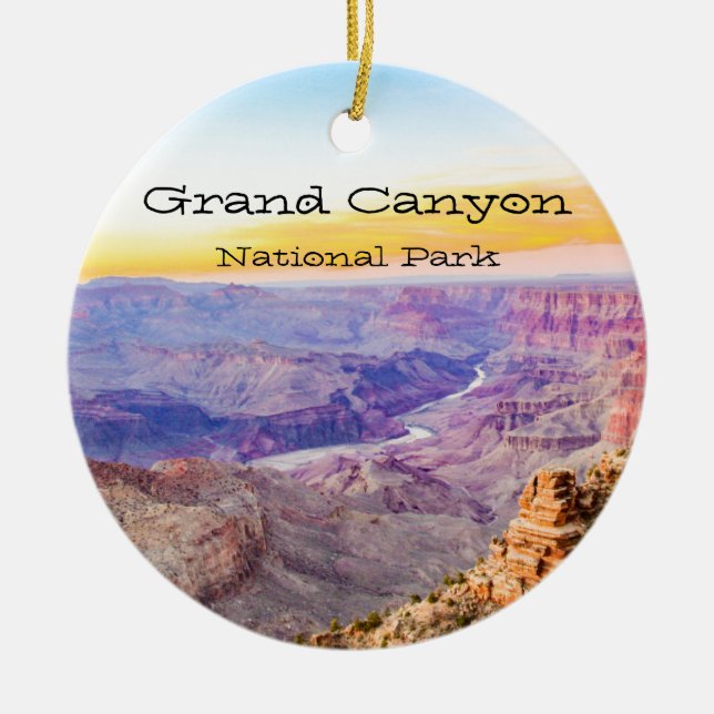 Adorno De Cerámica Parque nacional del Gran Cañón (Frente)