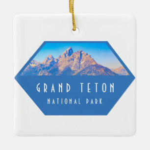 Adorno De Cerámica Parque nacional del Gran Tetón