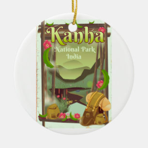 Adorno De Cerámica Parque Nacional Kanha India