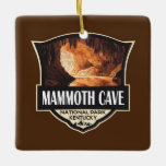 Adorno De Cerámica Parque nacional Mammoth Cave Ilustracion Arte Retr<br><div class="desc">Diseño de obras de arte vector de la cueva Mammoth. El parque se encuentra en el centro-oeste de Kentucky,  abarcando partes de Mammoth Cave,  el sistema de cuevas más largo del mundo.</div>