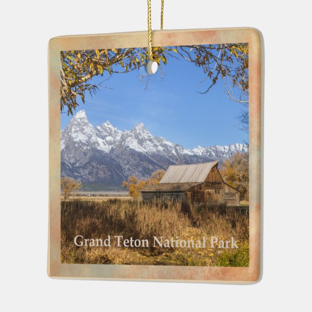 Adorno De Cerámica Parque nacional Moulton Barn Grand Teton (Izquierda)