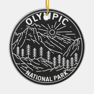 Adorno De Cerámica Parque nacional olímpico Washington Monoline 