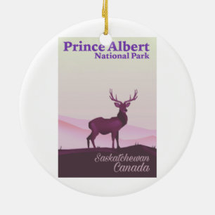 Adorno De Cerámica Parque Nacional Prince Albert, Saskatchewan, Canad
