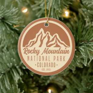 Adorno De Cerámica Parque nacional Rocky Mountain Colorado