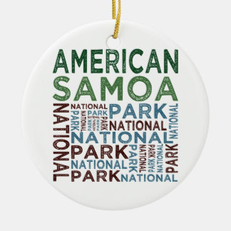 Adorno De Cerámica Parque nacional Samoa Americana