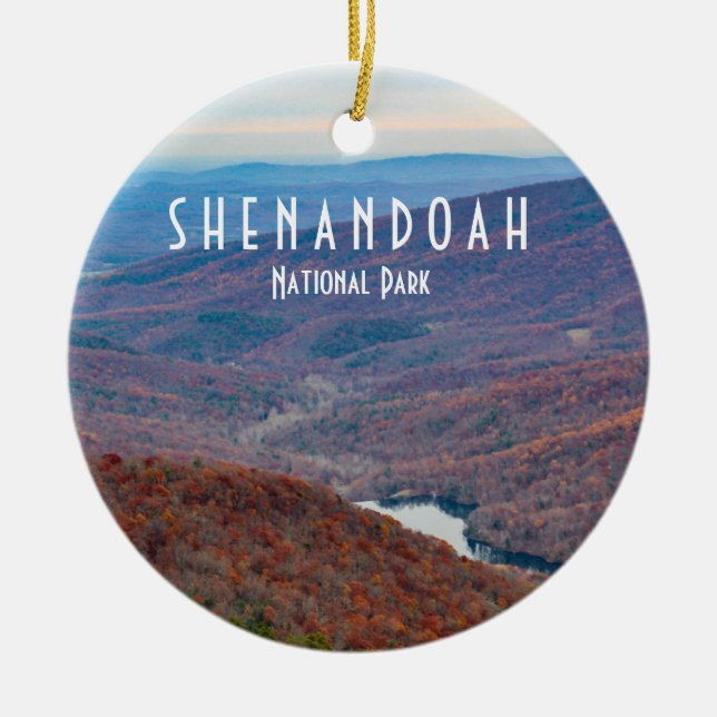 Adorno De Cerámica Parque nacional Shenandoah (Frente)