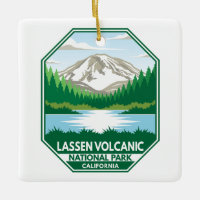 Parque nacional volcánico de Lassen Emblema retro 