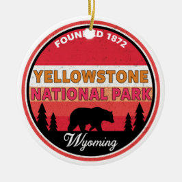 Adorno De Cerámica Parque nacional Wyoming de Yellowstone