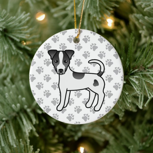 Adorno De Cerámica Parson Russell Terrier (Árbol)
