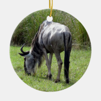 Adorno De Cerámica Parte trasera del Wildebeest