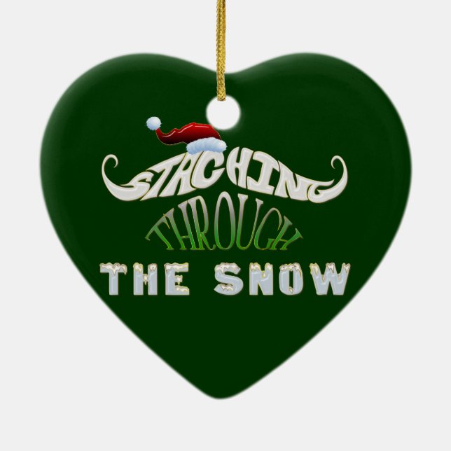 Adorno De Cerámica Pasar por la nieve (Atrás)