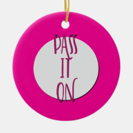 Adorno De Cerámica Pásenlo Con El Lema De La Recuperación