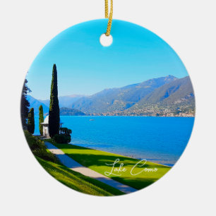 Adorno De Cerámica Paseo de Bellagio en el Lago de Como Italia