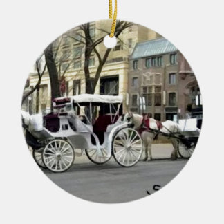 Adorno De Cerámica Paseo en Carruaje por Chicago