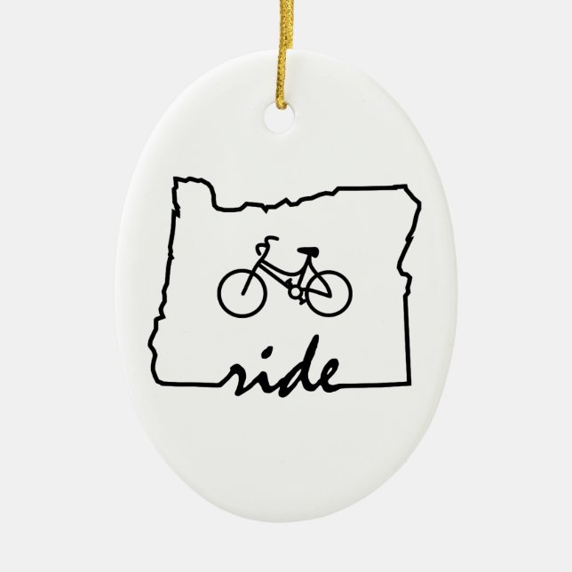 Adorno De Cerámica Paseo Oregon (ciclo) (Frente)