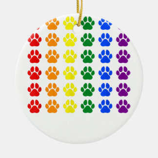 Adorno De Cerámica Pasta arcoiris Imprimir perro con orgullo LGBT