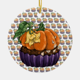 Adorno De Cerámica Pastel de calabaza