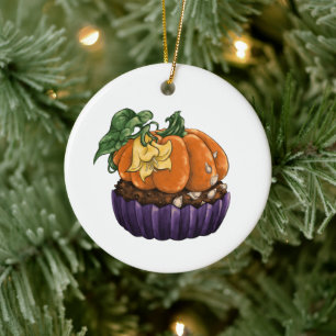 Adorno De Cerámica Pastel de calabaza