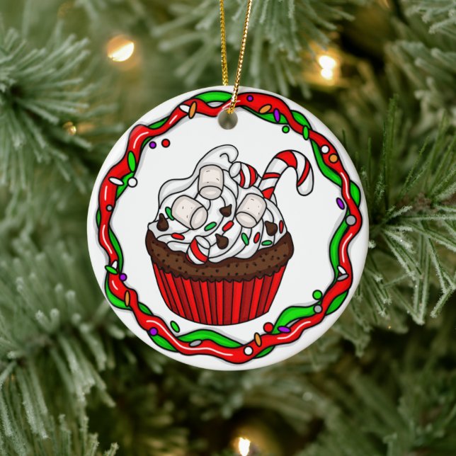 Adorno De Cerámica Pastel de Navidades personalizados (Árbol)