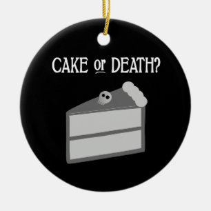 Adorno De Cerámica ¿Pastel o Muerte?