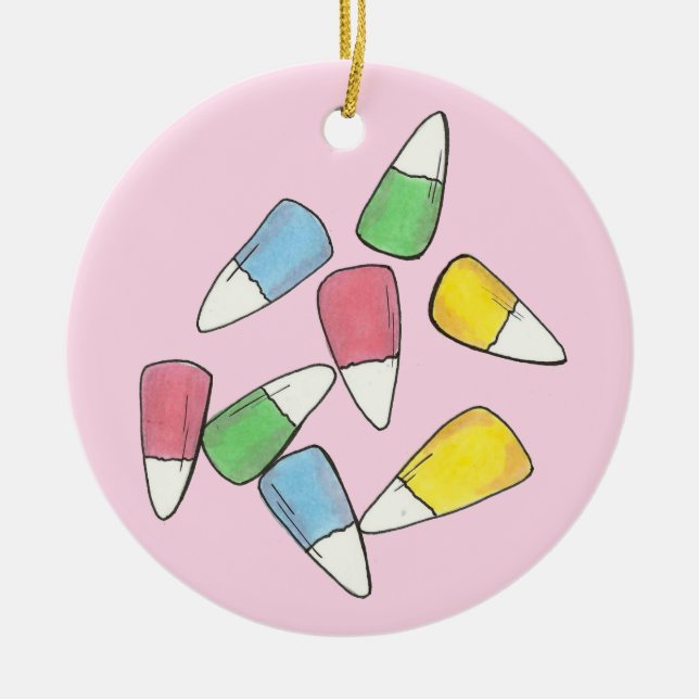 Adorno De Cerámica Pastel Primavera Cesta de Pascua Candy Cañones (Frente)