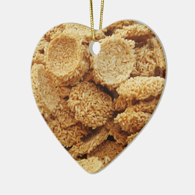 Adorno De Cerámica Pasteles de arroz inflado ~ Platos dulces asiático (Izquierda)