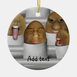 Adorno De Cerámica Patatas En La Línea