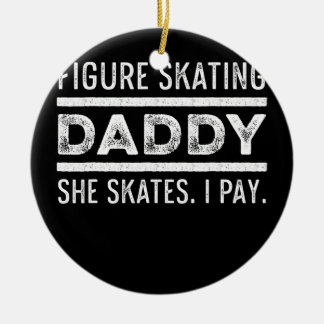 Adorno De Cerámica Patinaje artístico Papi Patinaje sobre hielo