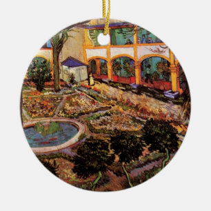Adorno De Cerámica Patio del hospital de Arles por Vincent van Gogh