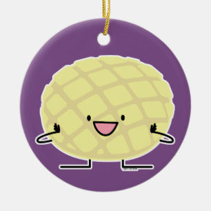 Adorno De Cerámica Patisserie dulce del pan del concha japonés de la