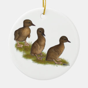 Adorno De Cerámica Patitos: Corredores de Chocolate