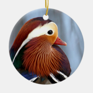 Adorno De Cerámica Pato de mandarín Drake