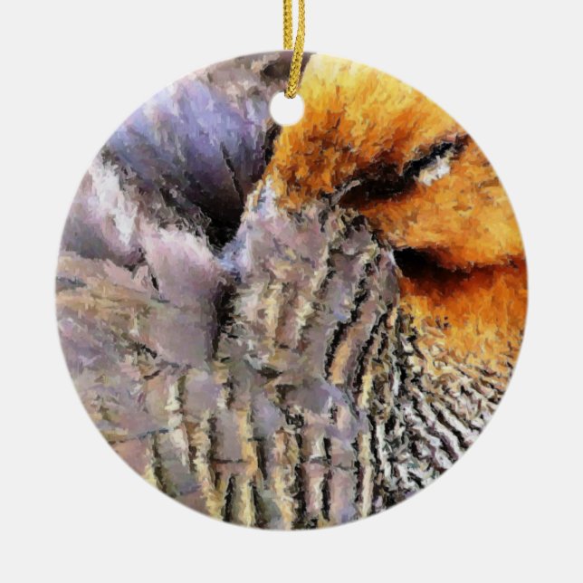 Adorno De Cerámica Patos (Frente)