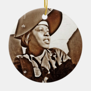 Adorno De Cerámica Patriotas afroamericanos de las mujeres