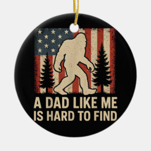 Adorno De Cerámica Patriótico Bigfoot Un Papá Como Yo Es Difícil De E